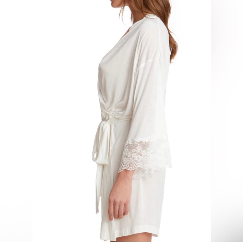 MONIQUE LHUILLIER x HANKY PANKY Lace Robe - Women’s Size Medium/Large - Picture 4 of 5